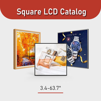 3.4-63.7" 패널 크기 및 일반 밝기 500-1000의 고휘도 정사각형 LCD 디스플레이