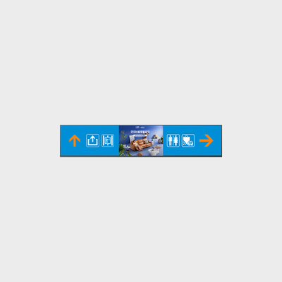47.6-inch Double-Sided Android Bar-TFT Advertising Support Brightness Customization